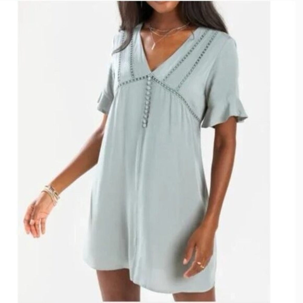 Blue Rain Women’s Mini Dress Sage Green